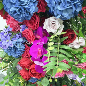 2024 DKB flores de seda más populares flores artificiales en fondo de cementerio decoración de escenario de boda - Product Image 4