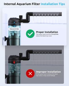 SEAOURA SR-701S Hang-on-back externe <span class=keywords><strong>aquarium</strong></span> bovenfilter sponsfilter pomp voor zoutwater en zoetwater <span class=keywords><strong>aquarium</strong></span> - Product Image 5
