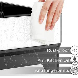 ที่คว่ำจานสแตนเลส <span class=keywords><strong>2</strong></span> ชั้น ขนาดใหญ่พิเศษ พร้อมที่วางจานในครัว สีดำเงิน ทันสมัย ป้องกันสนิม ประหยัดพื้นที่ - Product Image 4