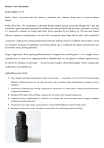 Adaptateur en acier robuste traité thermiquement avec embout hexagonal pour perçage intensif - Product Image 6