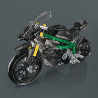 Moule Roi 23002S 656PCS Moto Série Vert HZ-R Moto Bloc de Construction Modèle Technique Éducatif Jouet Festival Cadeau