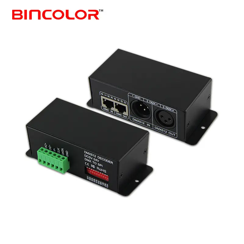 BC-802-1809 LED DMX-SPI convertidor de señal IC señal DMX 512 decodificador DC5V-24V