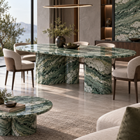 Marbre vert exotique pour tables en pierre design, comptoirs et décoration intérieure