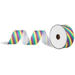 Eco-Friendly Pink Satin <b>Ribbon</b> with Gold Dots Printed Polyester/Cotton 1-1/2 Inch Wide for Gift Packaging - Product Image 6