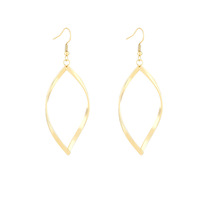 Boucles d'oreilles tendance en alliage super brillant, torsadées avec diamants, accessoires exagérés pour femmes