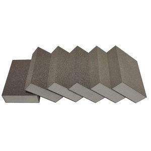 Bloc de ponçage pour <span class=keywords><strong>bois</strong></span>, éponge de ponçage pour cloisons sèches, éponge <span class=keywords><strong>abrasive</strong></span> flexible, éponge de ponçage double face, bloc de polissage humide et sec - Product Image 2