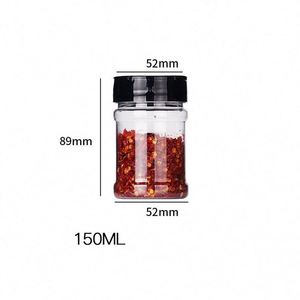 Plastic Seasoning Bottle with Customized Color Lid Clear and Safe Plastic Seasoning Bottle <b>Storage</b> Seasoning Plastic Bottles - Product Image 5