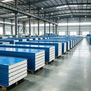 Panel Sándwich de <span class=keywords><strong>Poliestireno</strong></span> <span class=keywords><strong>Expandido</strong></span> para Cámaras Frigoríficas, Construcción Modular de Ensamblaje Rápido, Ecológico, Resistente al Fuego y al Agua - Product Image 3