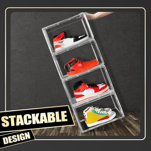 Nhà Máy Tùy Chỉnh Acrylic Rõ Ràng Giày Lưu Trữ Hộp Stackable Túi Xách Hiển Thị Trường Hợp Sneaker Tổ Chức Hộp Giày - Product Image 6