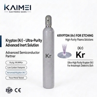 Gaz Krypton de qualité électronique Kr CAS 7439-90-9 pour la fabrication de circuits intégrés avancés, pureté 6N, gaz spécialisé