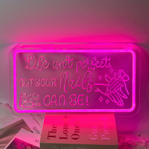 NAILS Neon Sign Spa salone di bellezza Business Stores Logo negozi barbiere camera da letto decorazione parete signora compleanno 5V luce notturna USB - Product Image 1