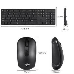 Aigo WQ7618 Wireless Keyboard Mouse Combo For <b>Office</b> Laptop Desktop <b>Computer</b> - Product Image 3