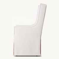AMMES Design moderne et minimaliste Ensembles de cuisine d'intérieur Hôtel Restaurant Banquet Fauteuil de salle à manger en tissu