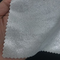 Tissu de maillot de bain en nylon argenté, spandex, brillant métallique, extensible dans les 4 sens, paillettes, pour maillots de bain, robes de patinage, leggings de yoga