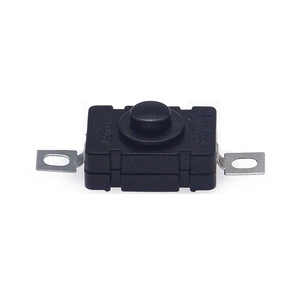 สวิตช์สัมผัสแบบทองแดง 1812-A ขนาด 18x12 มม. แบบติดตั้งแนวตั้ง พร้อมระบบล็อค (เปิด/ปิด) สีดำ ปุ่มทนความร้อนสำหรับไฟฉาย - Product Image 4