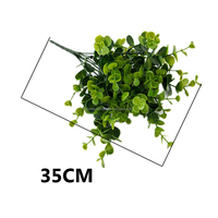 Vente en gros de feuilles d'eucalyptus artificielles en plastique E05 Real Touch 5 branches feuilles tige décor mariage maison feuilles d'eucalyptus