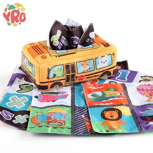 Boîte à mouchoirs en peluche douce pour bébé, jouets sensoriels d'apprentissage, boîte à mouchoirs magique éducative pour bébé, offre spéciale - Product Image 5