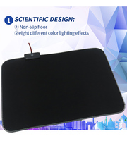 Grosir Disesuaikan Led Tumbuh Alas Mouse Meja Tikar Karet Gaming RGB Mouse Pad