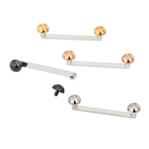 Barre de Surface G23 Titane Barbell Surface Piercing Ancre Dermique Piercing Bijoux de Corps - Product Image 4