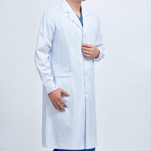 Color personalizado Unisex Invierno Manga larga Doctor Lab Bata Algodón Poliéster Hospital Salón de belleza Ropa DE TRABAJO - Product Image 4