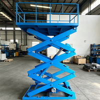 Plateforme élévatrice à ciseaux hydraulique électrique fixe, élévateur de marchandises stationnaire pour usine et atelier