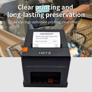 Anpassbarer Tragbarer 80mm <span class=keywords><strong>USB</strong></span>/Kassen-Mini-Drucker Android POS-System Schwarz-Weiß Thermopapier 203dpi Vorrätig - Product Image 4