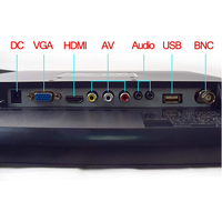Monitores táctiles de estudio LCD/LED de 10,1 pulgadas, función de espejo, puerto de imagen inversa, BNC, USB, VGA, Mini Monitor de PC de escritorio