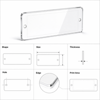 Plaque d'étiquetage personnalisée en acrylique transparente pour boîte à chaussures, étiquette vierge pour rangement de baskets, insert d'étiquetage pour organisateur de placard, impression personnalisée pour boîte de rangement