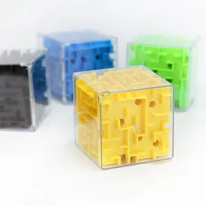 Bambini 3D Game Box Beads Play Maze Magic Puzzle Cube Rolling Ball Game per regalo di natale