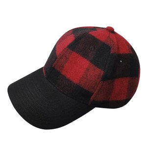Gorra <span class=keywords><strong>de</strong></span> Béisbol Deportiva <span class=keywords><strong>de</strong></span> <span class=keywords><strong>Lana</strong></span> a Cuadros Negra y <span class=keywords><strong>Azul</strong></span> <span class=keywords><strong>de</strong></span> Alta Calidad, 6 Paneles, Sin Patrón, Visera Curva, Gorra <span class=keywords><strong>de</strong></span> Golf para Hombre y Mujer, Venta al Por Mayor - Product Image 3