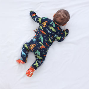 Pijamas de Bambú Personalizados para Bebés, Niños y Niñas, Mono de Manga Larga, Ropa para Recién Nacidos, Venta al por Mayor, Monos con Cierre - Product Image 4