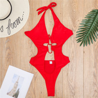 Maillot de bain une pièce monokini à découpes en treillis et dos nu, fabricant Jouvert, logo personnalisé, vente en gros, tenue de festival Rave Miami