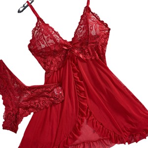 Ensemble de camisoles en dentelle Sofusen Smlxl2xl3xl4xl, lingerie sexy en polyester pour la maison, vêtements pour couple - Product Image 3