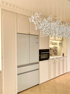 Yüksek kaliteli lake ada tarzı çiftlik tasarım mutfak için MDF mutfak dolabı ekran duvar depolama dolabı - Product Image 3