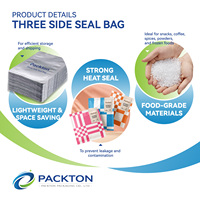 Película de Embalaje con Sellado de Tres Lados, Grado Alimenticio, Flexible, Material BOPP PET PE de Grado Alimenticio, MOQ Bajo, Entrega Rápida para Carne de Res Seca