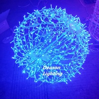 Décoration de rue extérieure étanche LED Motif de Noël Lumières Géant Suspendu Arbre Boule 3D Sphère Éclairage Décoratif