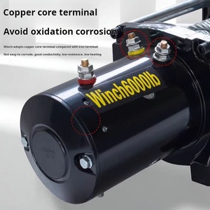 <span class=keywords><strong>Cabrestante</strong></span> eléctrico hidráulico de 1 tonelada, <span class=keywords><strong>cabrestante</strong></span> para camión, 12V, 24V, opción inalámbrica, <span class=keywords><strong>4x4</strong></span>, todoterreno, portátil, uso en barco, cuerda de acero, mango de nailon - Product Image 4
