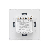 Version européenne 20A Interrupteur intelligent tactile OLED ignifuge avec contrôle par application électrique, résolution 320x240, interrupteur intelligent Tuya pour la maison intelligente