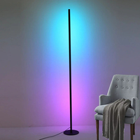 Jpungsun décoration nordique lampadaire rvb télécommande moderne chambre atmosphère lampadaire salon lampadaire debout