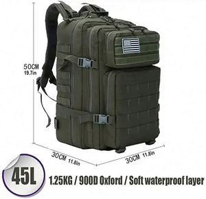 Free Sample Custom Waterproof Camo <b>Molle</b> Rucksack Backpack <b>Bag</b> Backpack - Product Image 3