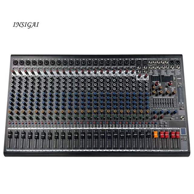 8 12 16 24 Channel Professional Consola De Audio Mixer Console Sound Equipment Controlador De Dj Controller Mixer Sound System