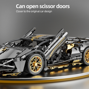 1:14 Scale Classic Sports <strong>Car</strong> <strong>Model</strong> Educational ABS/PS Plastic Building Block Assembly <strong>Car</strong> for Children Teenagers Adults - Product Image 4
