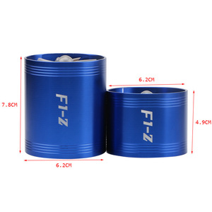 Ventilateur d'admission d'air Auso-Racing F1-Z en alliage d'aluminium bleu, turbine double face pour amélioration des performances automobiles - Product Image 5