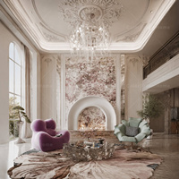Système de meubles de salon Art Déco moderne, service de conception 3D professionnel pour toute la maison, solution personnalisée de luxe pour la maison