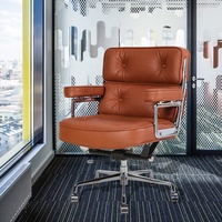 Chaises de bureau ergonomiques inclinables de directeur de conférence moderne en cuir de luxe avec rotation à 360 degrés