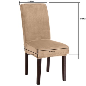 Wholesale Wedding <strong>Half</strong> Spandex <strong>Chair</strong> <strong>Cover</strong> Stretch Elastic Suede Slipcovers Short <strong>Chair</strong> <strong>Covers</strong> - Product Image 5