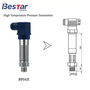 Sensor de Temperatura y Presión Bestar 0.5%FS 4-20mA RS485 0-10 Bar 0-250 ℃   Transmisor de Presión de Alta Temperatura para Sistemas de Calefacción - Product Image 3