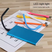 VENTE FLASH - Lampe LED USB portable 10 couleurs avec alimentation USB pour batterie externe/ordinateur - Lampe LED pour ordinateur portable - Protection de la vue
