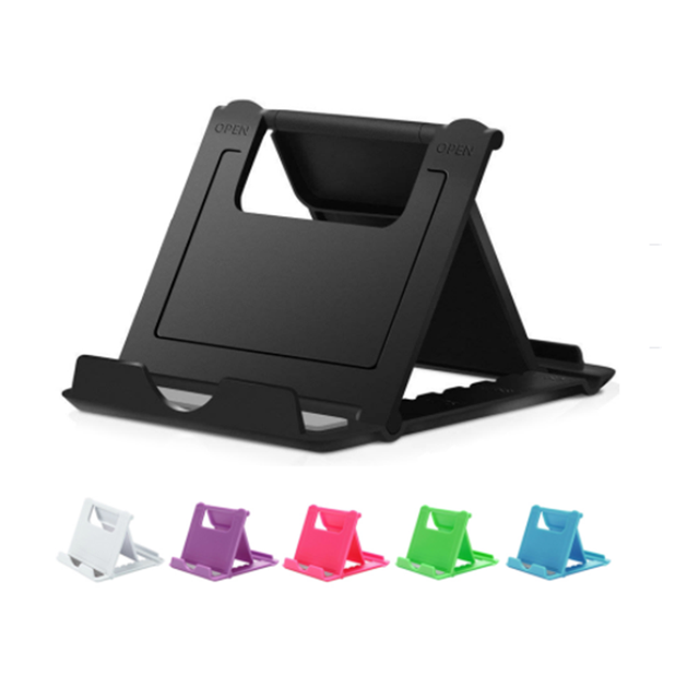 Abs Plastic Foldable Flexible Desk Cell Phone Display Stand Universal Adjustable Desktop Table Phone Holder