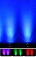Mini projecteurs LED RVBW rechargeables 6x18W à piles pour événements, mariages et décors commerciaux, avec étui de transport